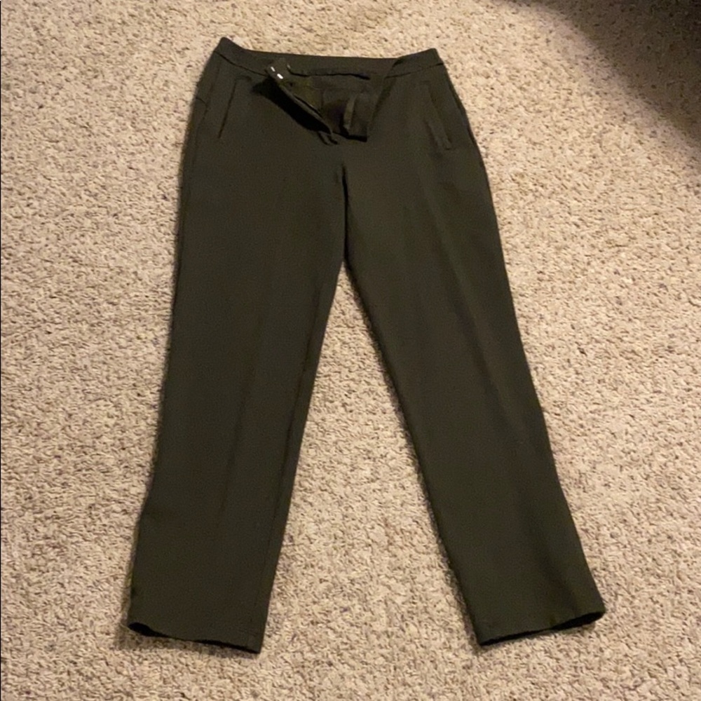 Lululemon Athletica Dark Green Cropped Pants